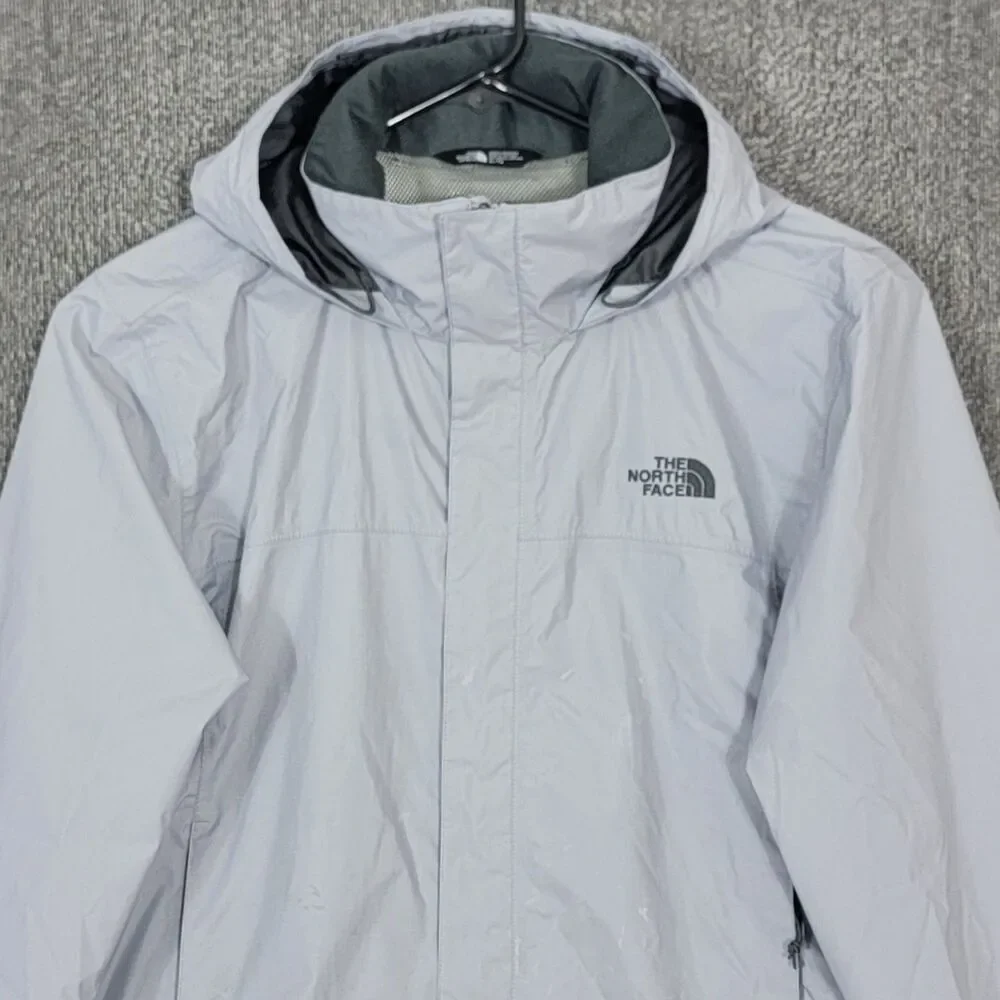 The North Face Dryvent Resolve 2 Rain Jacket Mens XL Gray Hooded NF0A2VD5